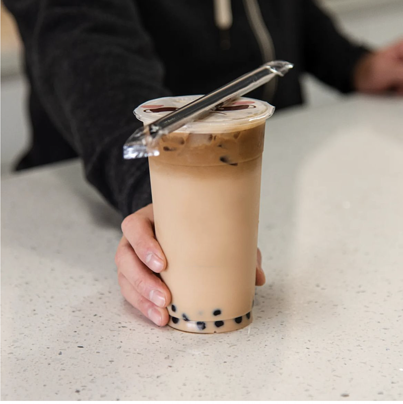 16oz 20oz 24oz Boba Milk Tea Cup U PP Clear Bottles Customized Logo Juice Container Plastic Coffee Cups Wholesale