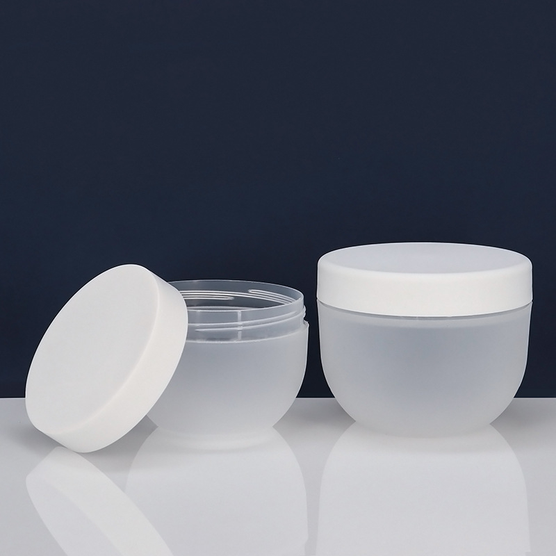 150g 200g 250g 300g 500g Bowl Shape Cosmetic Plastic Jar Face Masque Body Milk Scrub Cream Jar Hair Treatment Oil Jars With Lids