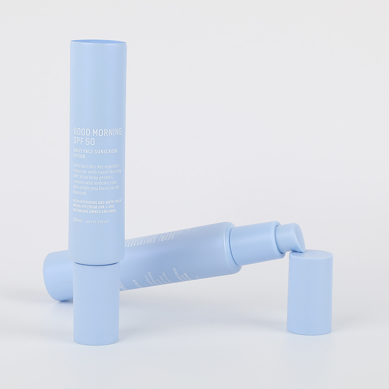 Frosted Matte Facial Cleanser Soft Tube 10g 15g 30g 50g mini size Hand Cream Cosmetic Hose Aloe Vera Gel Plastic Squeeze Tube