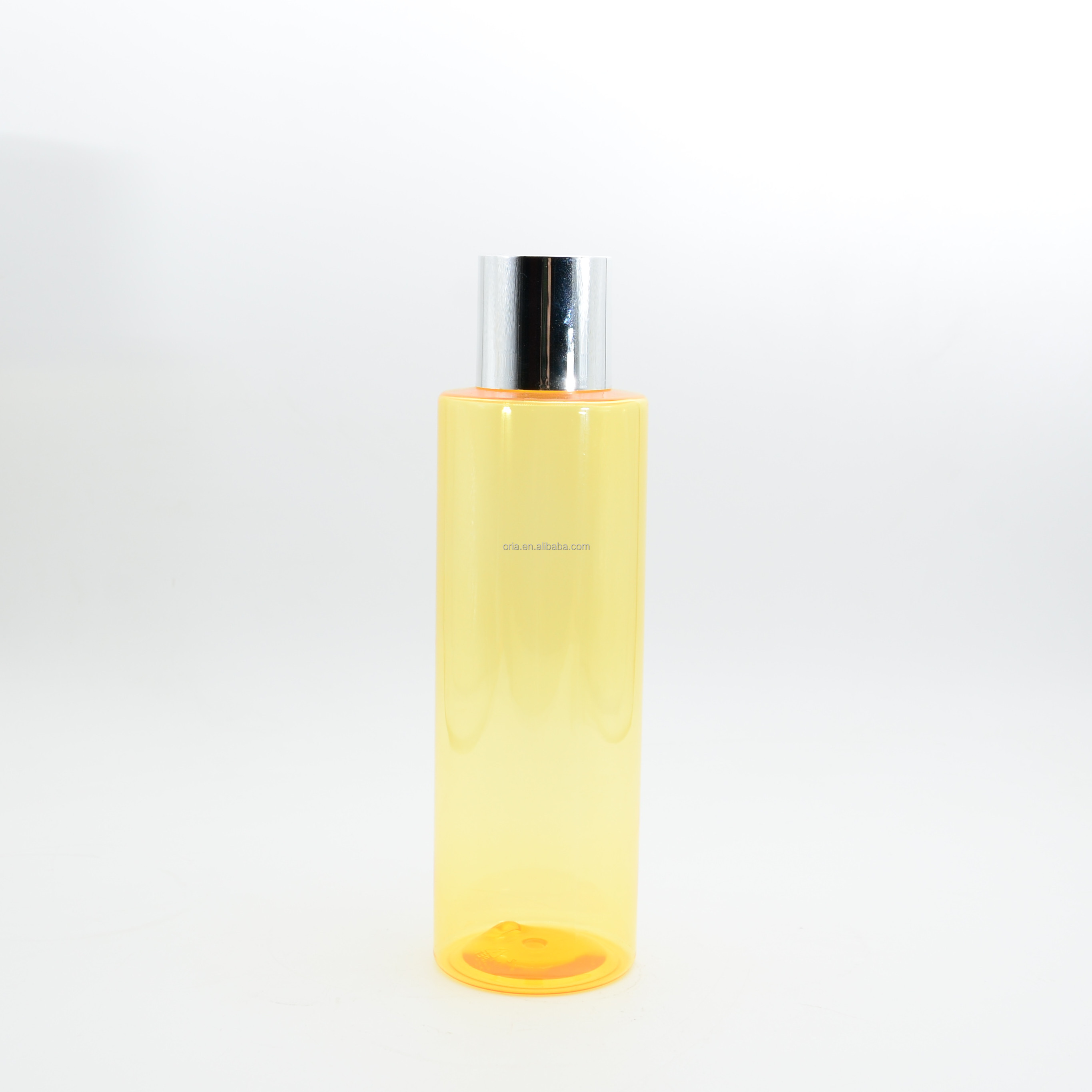 Factory customized 300ml shampoo and shower gel body lotion round shoulder bottle PET plastic bottle