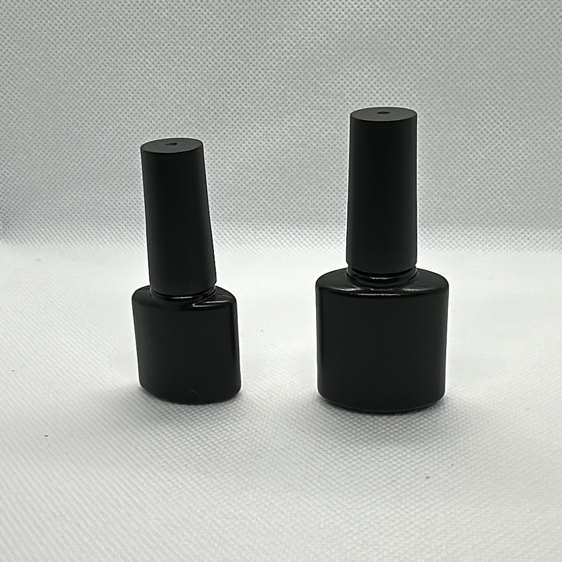 6ml 8ml Black empty nail polish plastic bottle with brush cap nail polish bottle Nail gel bottle container