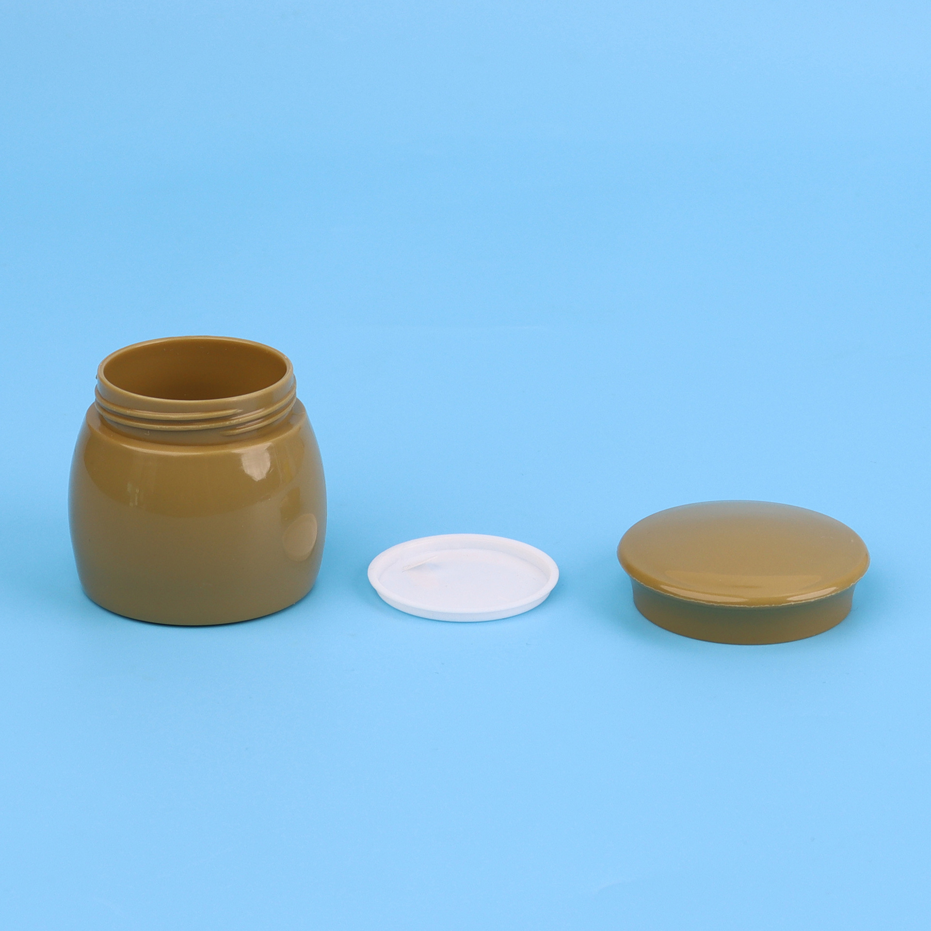 Mini 15g 20g 30g Mushroom Shape White Pink Yellow Color Kids Baby Skin Care Face Cream Jar With Lid Seal PP Sample Bottle