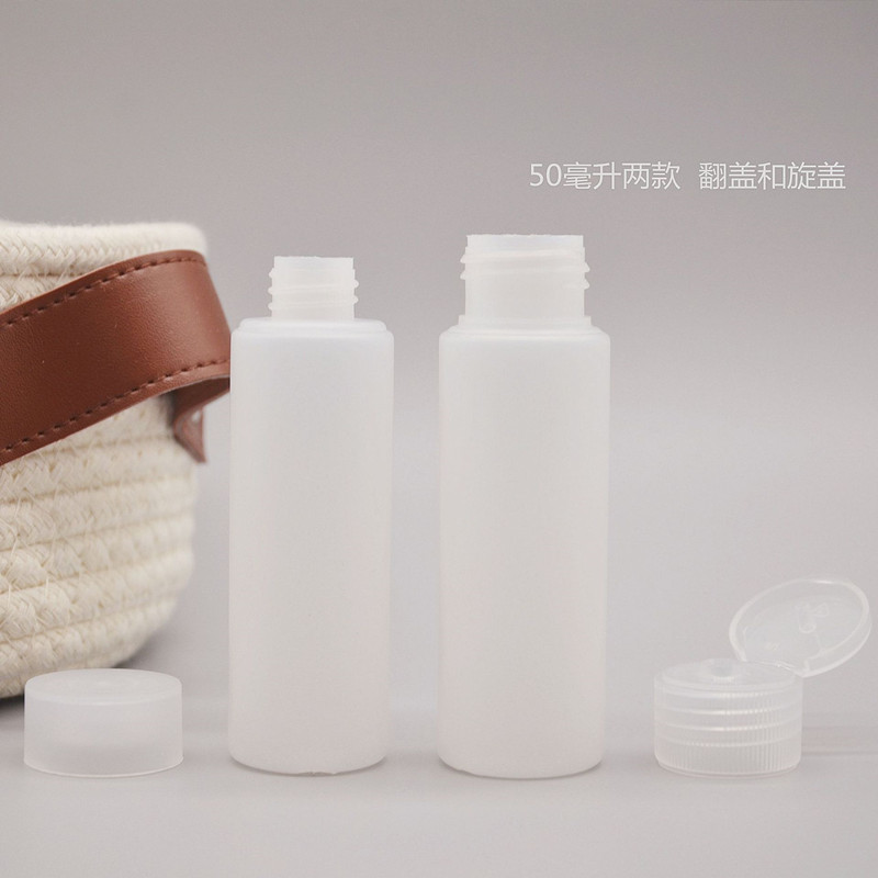 2oz 60ml Empty Clear Plastic Small Soft Squeeze Bottles with Flip Top Cap Travel Size 2 Ounce for Liquids Lotion Shampoo Bottle