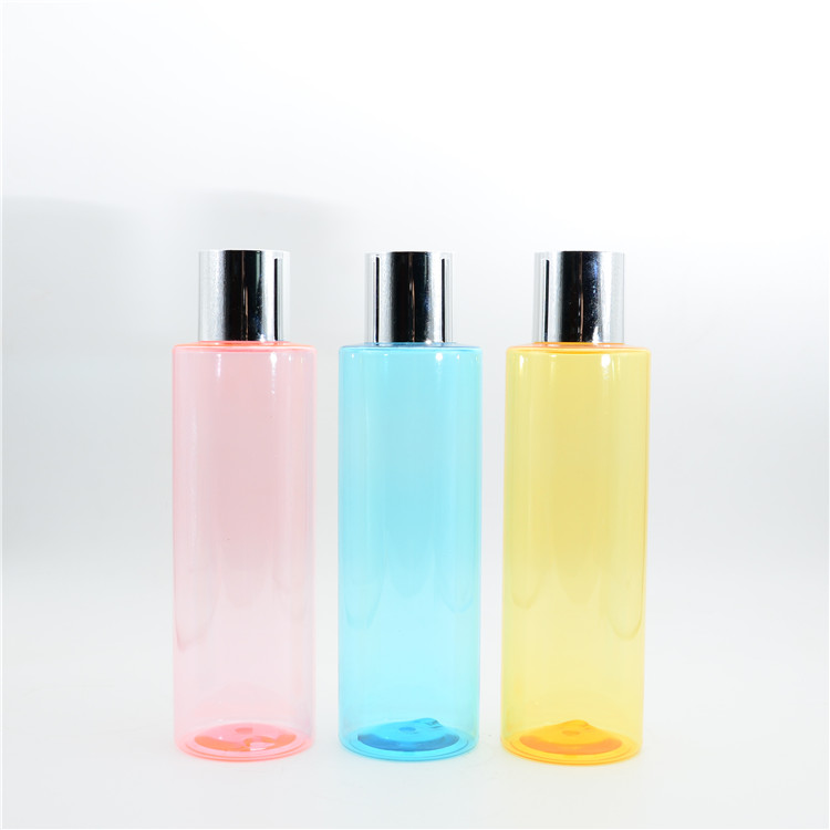 clear plastic 50ml 100ml 200ml 250ml empty PET lotion bottle shampoo bottle plastic liquid bottle for toner with flip cap