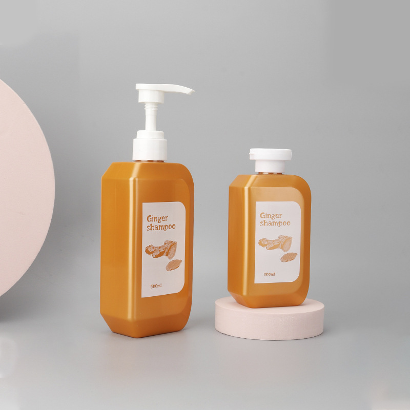 250ml 500ml shampoo bottle Refillable Plastic Containers Pump bottle silver Gold Matte Black Pink Blue Yellow Orange Bottle