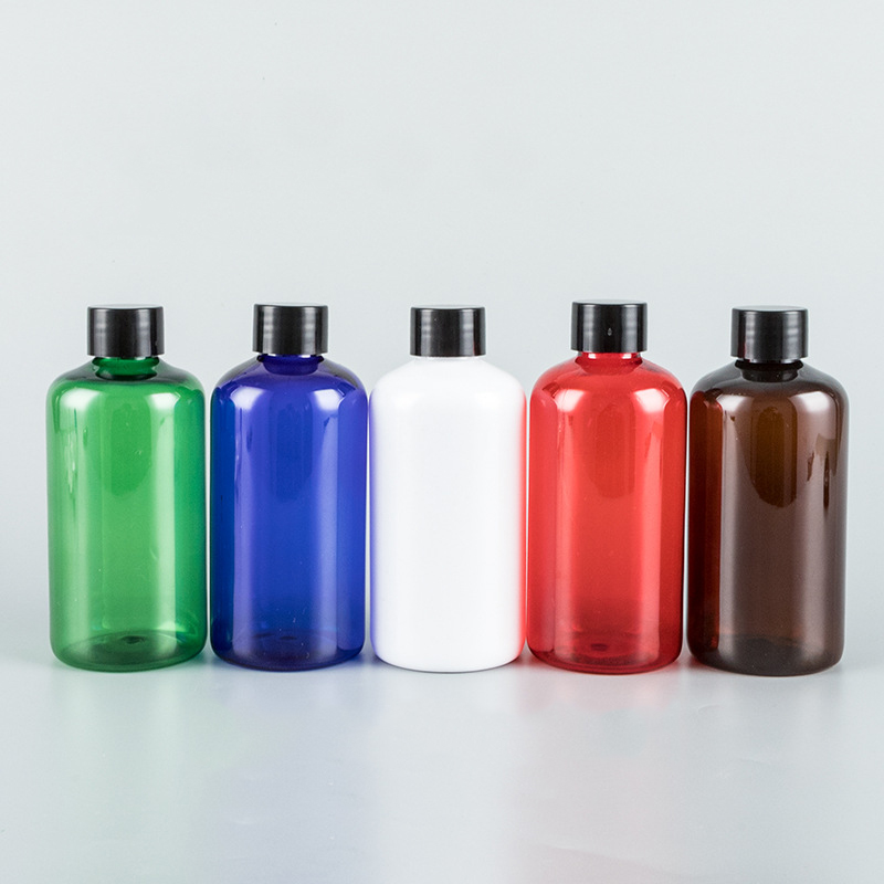 New Package Plastic Bottle 250ml 500ml Laundry Detergent Softener Packaging Customize Shampoo Cream Bottles with Round Lid