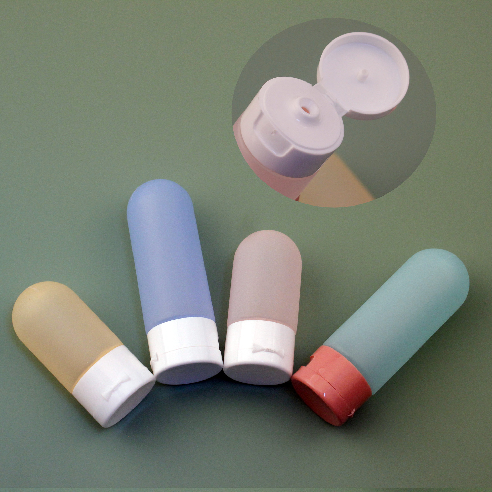 Hot Soft Touch PE Tube For Cosmetics Lotions Cleanser Shampoo Inverted Flip Top Cap Hand Cream Soft Squeeze Tube 30ml 60ml 100ml