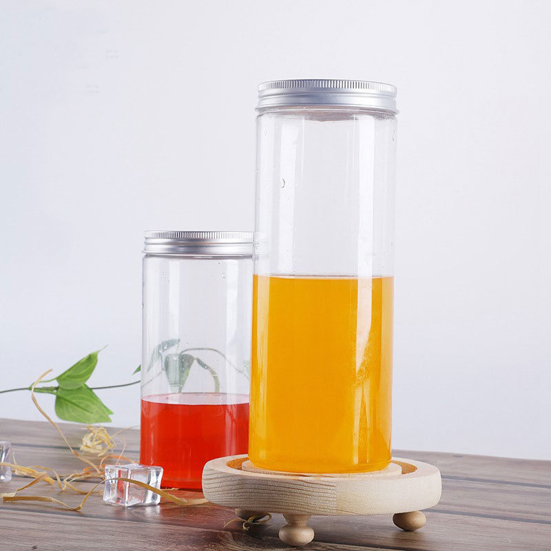 500ml 700ml Round clear Disposable Beverage Bottle Plastic Juice Bottle  plastic milk beverage juice container bottle