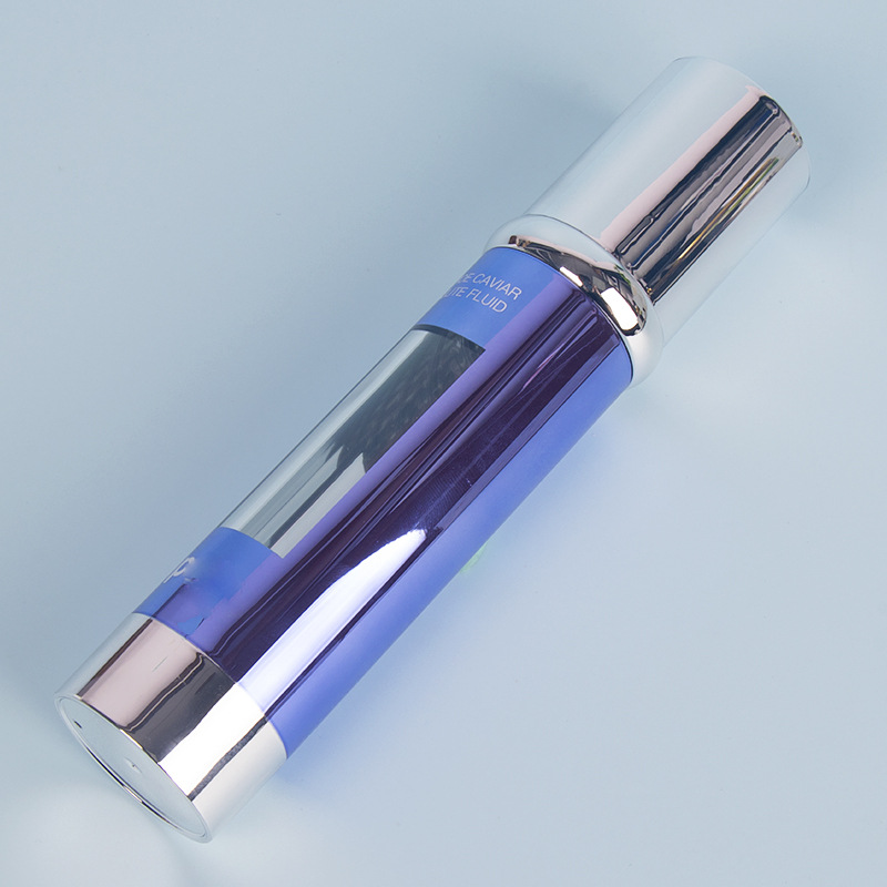 50ml  Silver color lid Empty Pump Airless Lotion Bottle cosmetic packaging