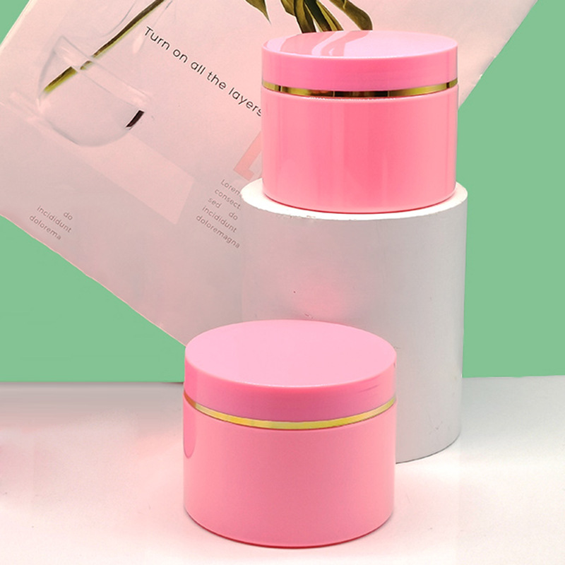 300ml 500ml Plastic Cream Jar  Pink Face Cream Cosmetic Packaging Cosmetics Packaging