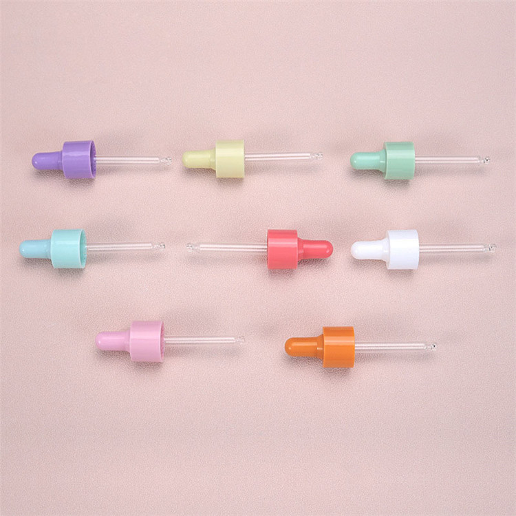 Amber and blue essence oil plastic dropper bottle manufacturer 10ml 30ml 50ml 100ml