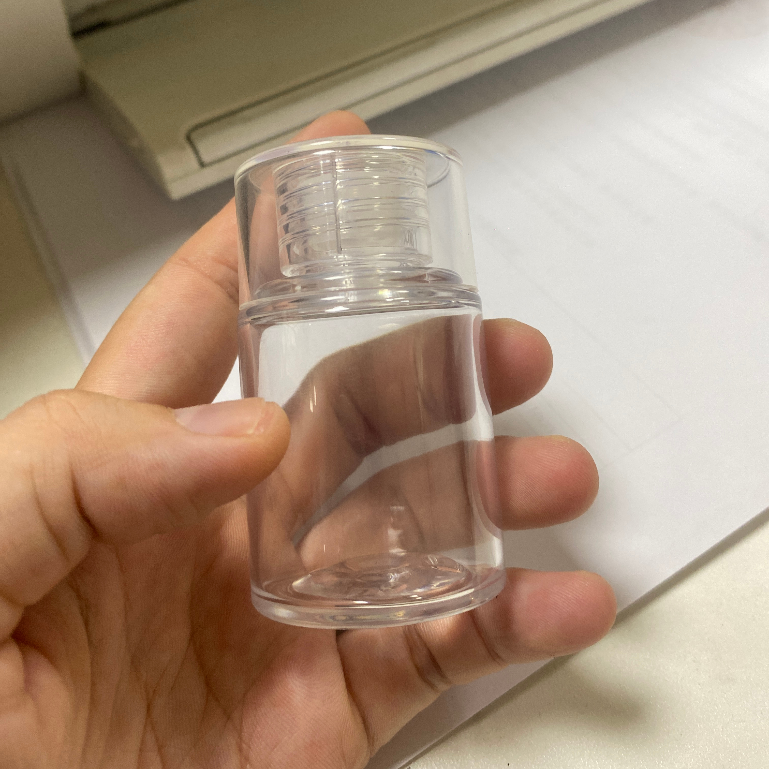 30ml 50ml Thick Wall PET Plastic Face Skin Essential Oil Bottle Hair Conditioner Nail Polish Oil Travel Cosmetic Toner Bottle