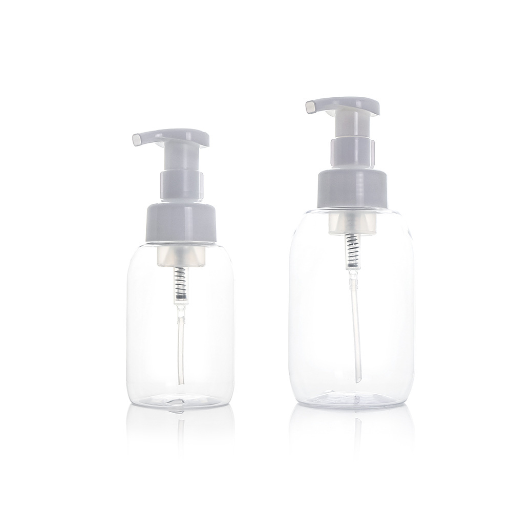 White Transparent 300 ml 500ml Cleanser Mousse Bottle Cleanser Foam pump bottle press foam hand sanitizer detergent bottle