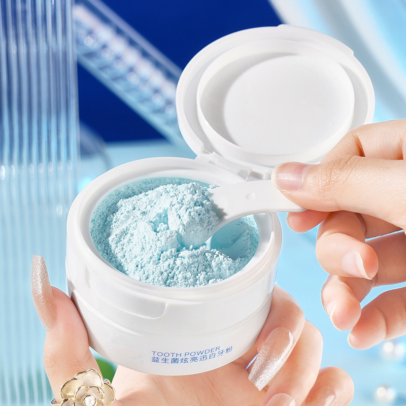 30g 50g 80g 100g 200g Empty PP Plastic Tooth Powder Jar with Big Sifter 2oz Hair Loose Tooth Powder Container with Flip Top Lid