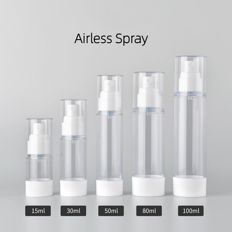White Color 5ml 10ml 15ml 30ml PP Cosmetic Airless Lotion Pump Spray Bottle Eye Serum Foundation moisturizer airless pump bottle