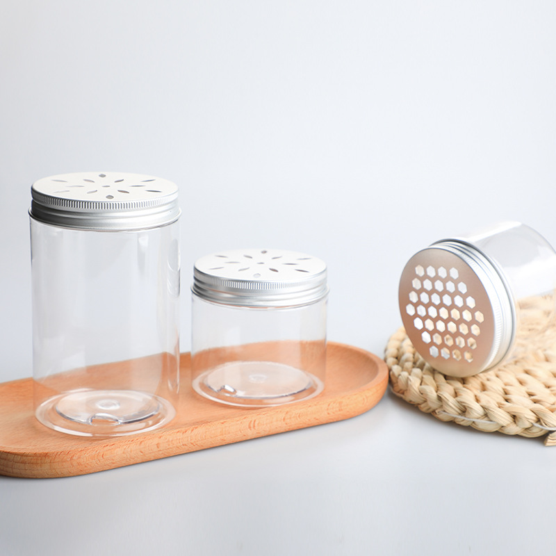 Aromatherapy Plastic Jar with Aluminium Lids PET 120ml 150ml 200ml Hollow Cover Gel Bottles Fragrance Beads Packaging Containers