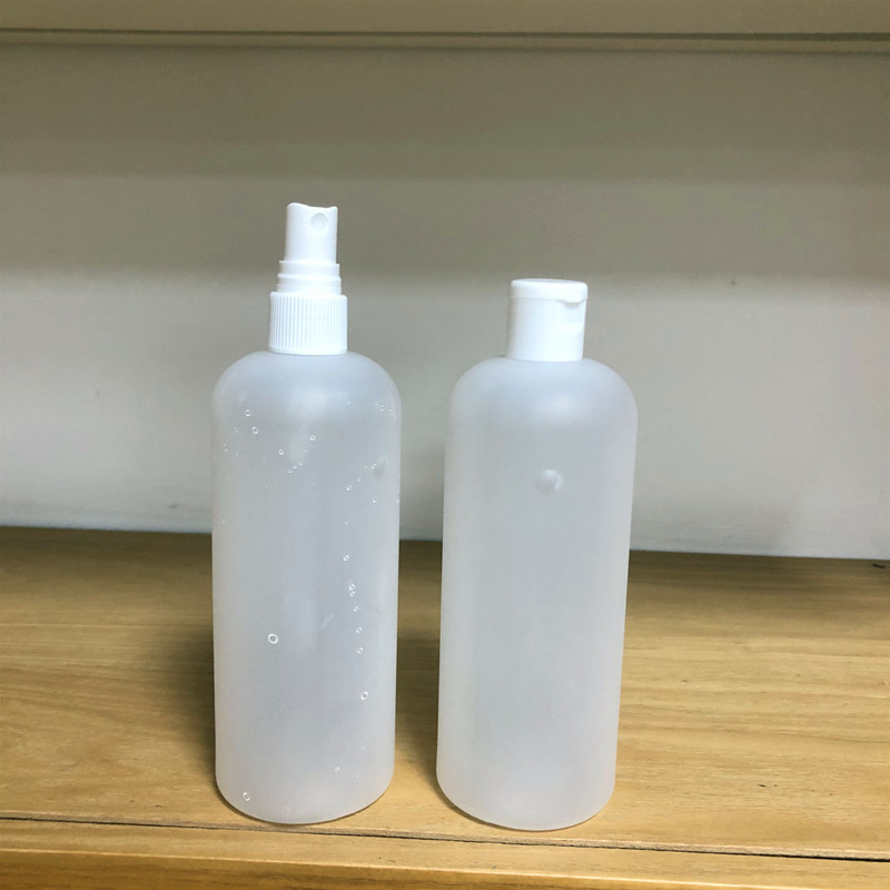 PE Plastic Shampoo Bottle 120ml 150ml 200ml 250ml Clear Matte Bottle Body Wash Squeeze Lotion Packaging Bottle with Twist Lid