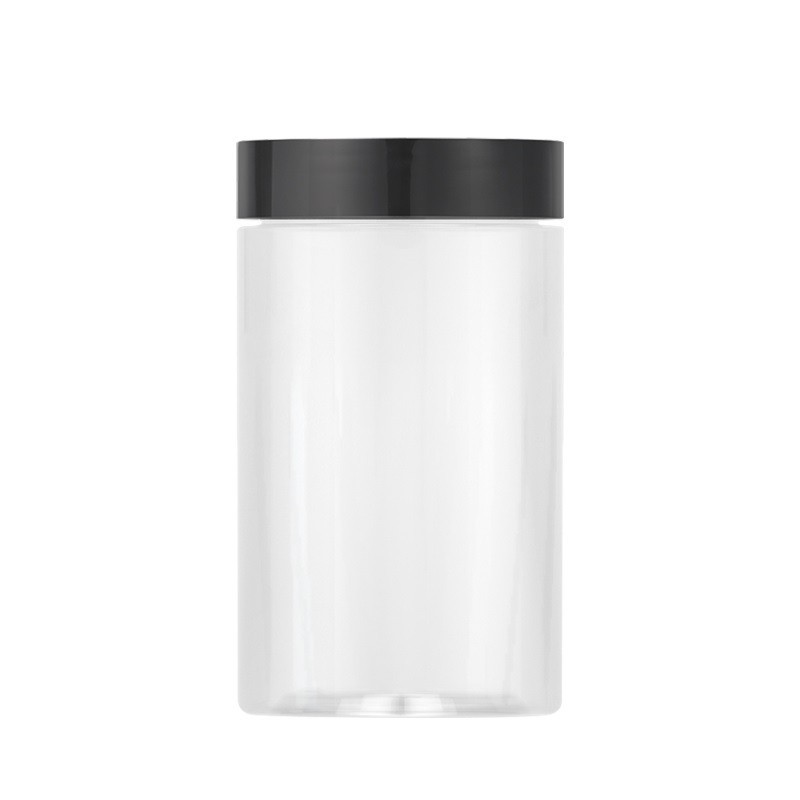 100/200/300/500ml Wide Mouth transparent PET Plastic jar for food packaging Food Storage Plastic Containers Salad Jar