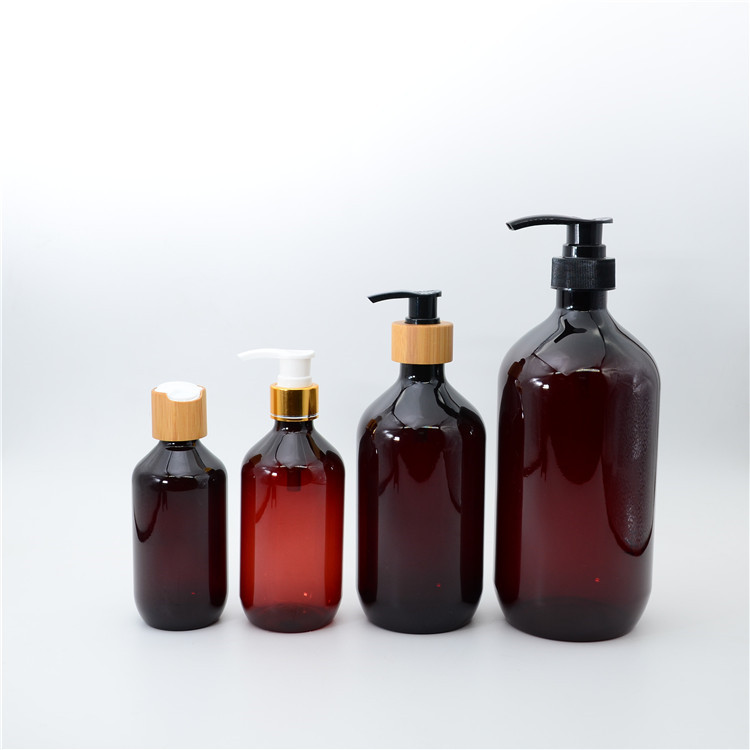 500ml 750ml Luxury Shampoo Conditioner Fragrance Bottles Big Volume Family Pack Plastic PET Pump Daily chemical products Bottle
