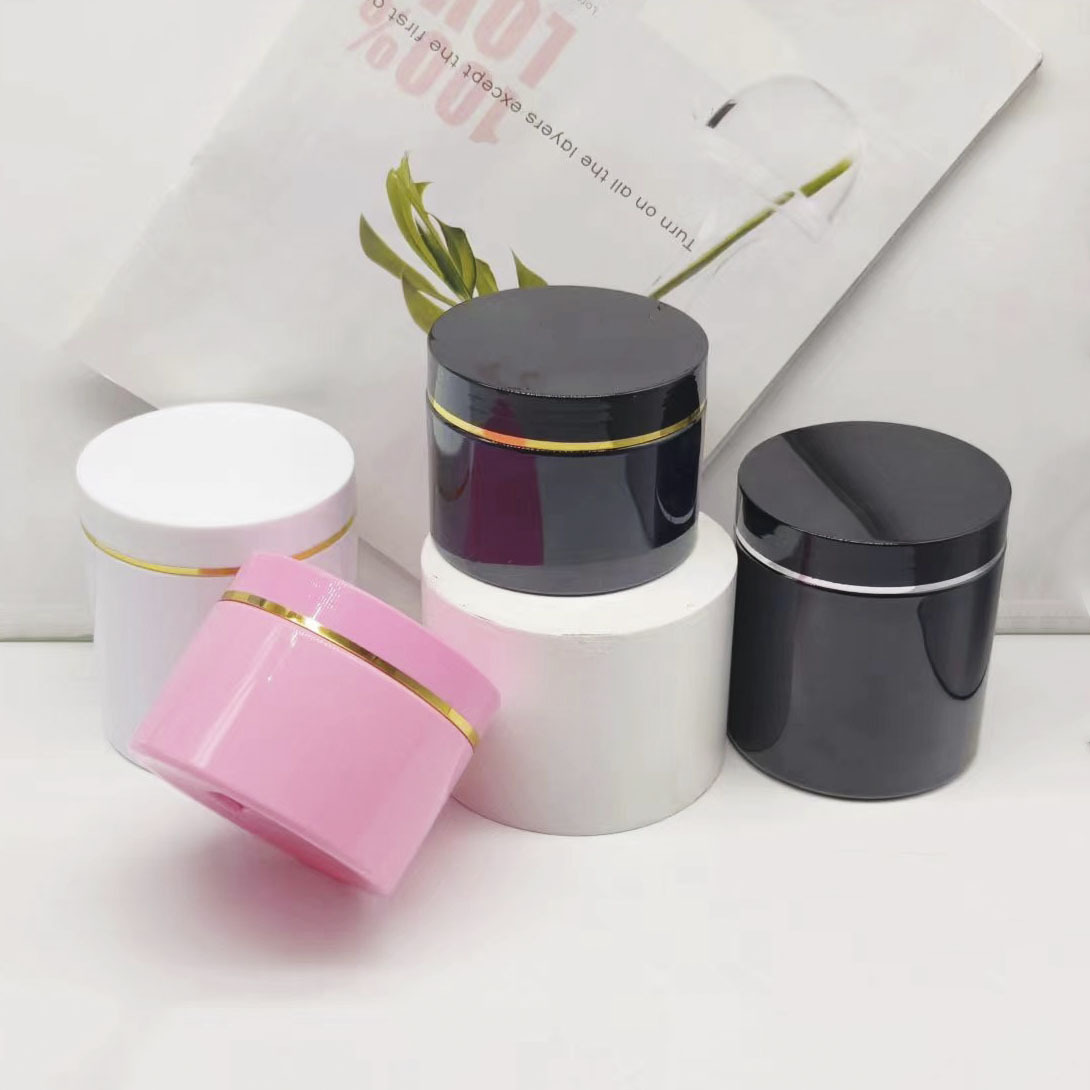 Frosted Matte Plastic Jar 3oz 5oz 6.5oz PP PET Wide Mouth Jar Face Cream Customized Butter Lotion Bottle Cosmetic Packaging Jars