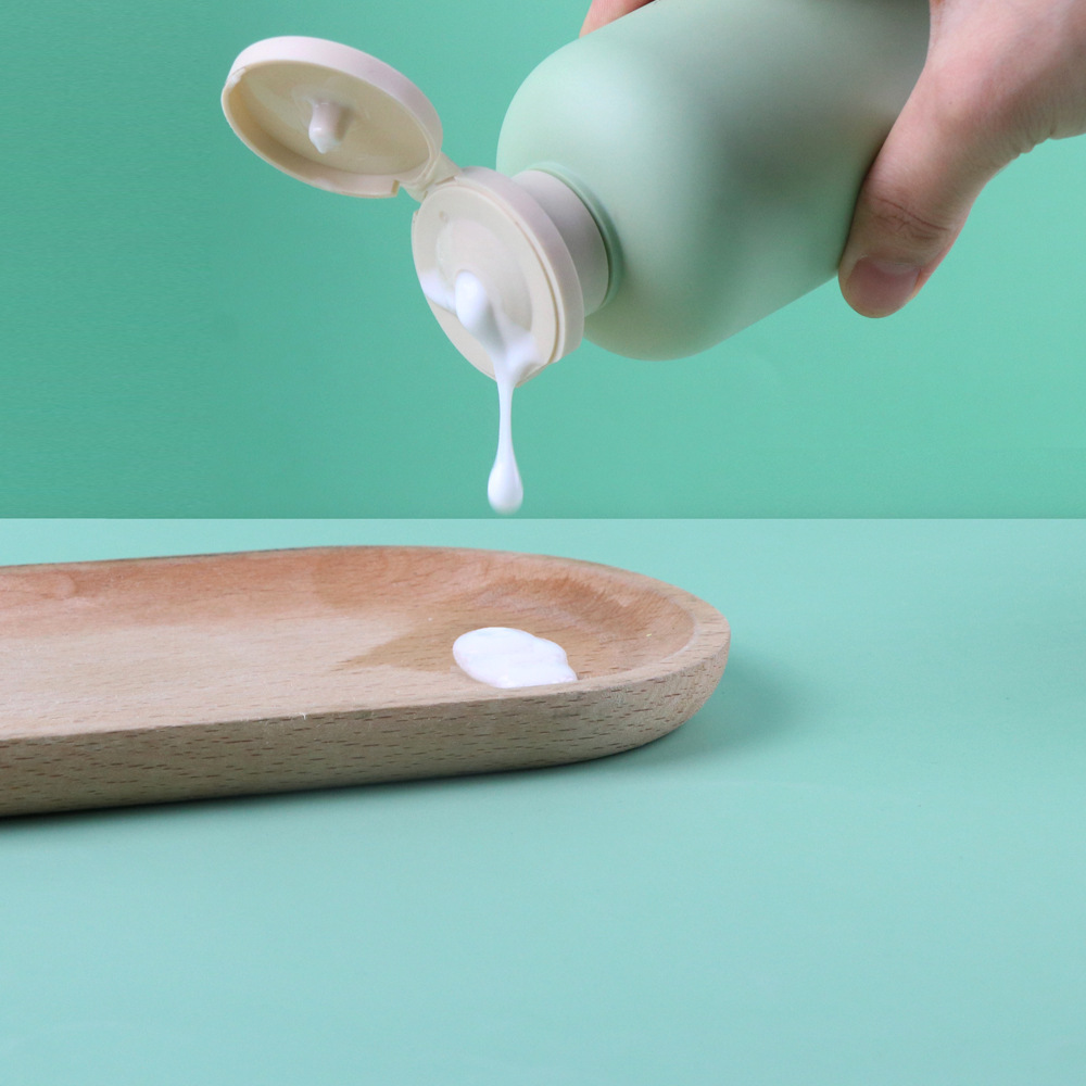250ml 300ml 500ml PET Plastic White Green Black Soft Touch Matte HDPE Lotion Pump Bottle Flip Cap Shampoo Body Wash Bottle