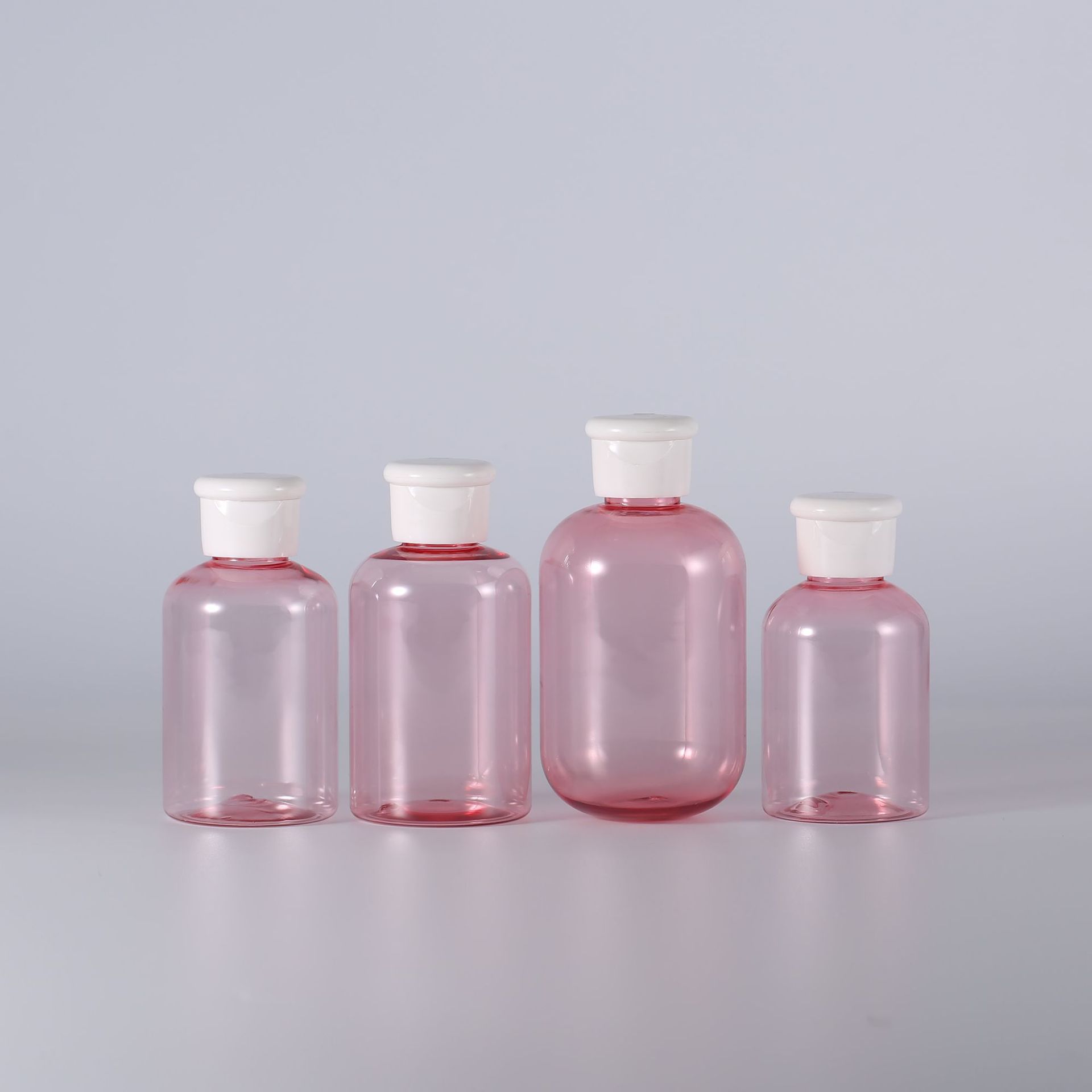 Clear Cleaning Liquid Plastic Bottles 300ml 500ml PET Lotion Bottle Lotion Shampoo Bottle Packaging for Toner with Unique Lid