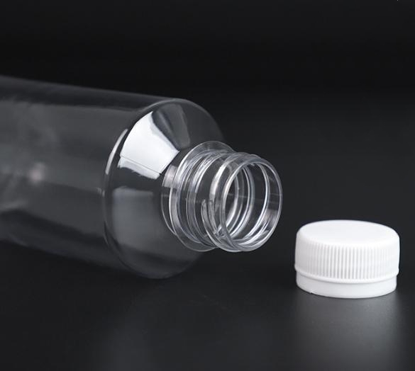 330ml 500ml Plastic bottles for juice beverage PET disposable transparent juice packaging bottle with tamper evident screw cap