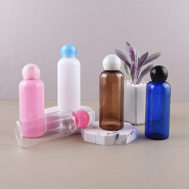 100ml 200ml 300ml 500ml Plastic Dispenser Bottle for Makeup Nail Polish Remover Bottle Toner Bottle with Round Cap