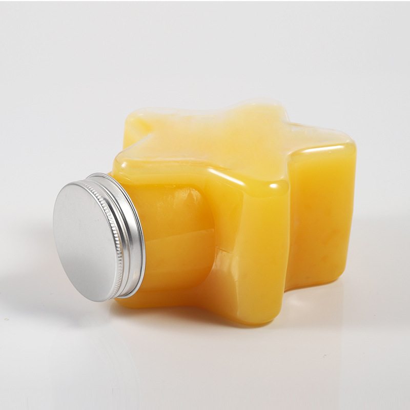 500ml Unique Heart Shaped Bottle Milk Tea Beverage Juice Bottle PET Fruit Juice Beverage Bottle
