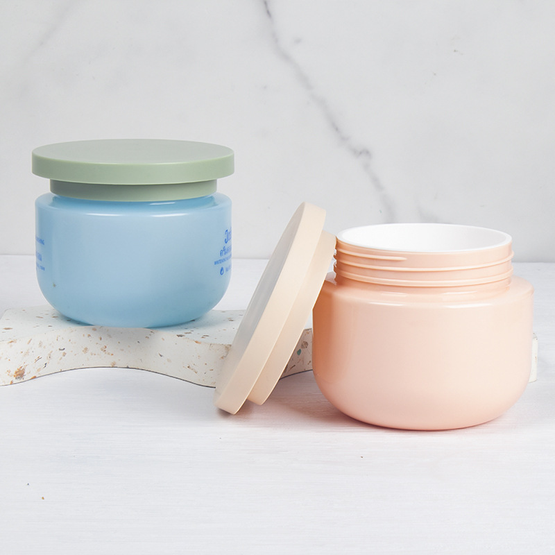 250g customized packaging plastic body scrub butter cream jars skin care cream jars body cream containers