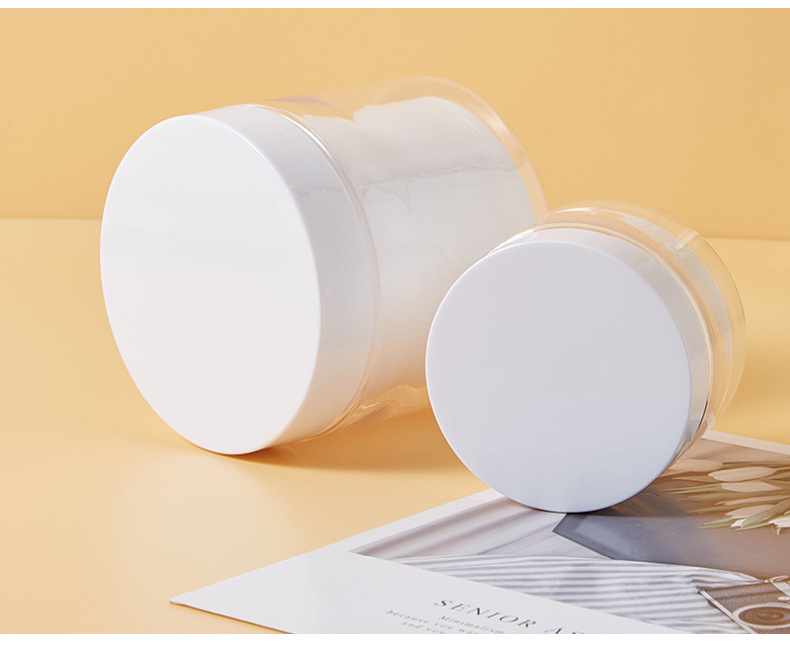 80g 100g 150g 200g 300g Plastic Cream Jar Double Wall plastic cosmetic skincare face cream lotion airless cream jar