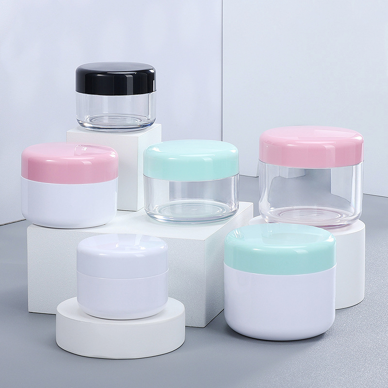 Thick wall PET Face cream jars 10g 30g 50g 50ml Body Scrub Container Frosted 4oz 12oz 16oz 100g 200g 300g 500g scrub jar plastic