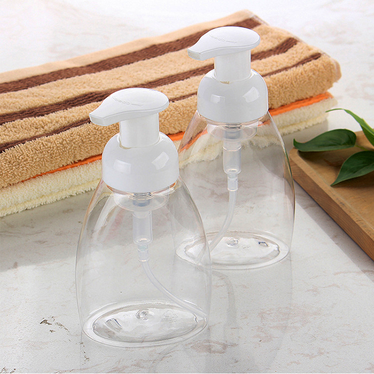 250ml 300ml Foaming Hand Soap Bottle Mousse Cleanser Foam Pump Bottle Lash Shampoo Bottle