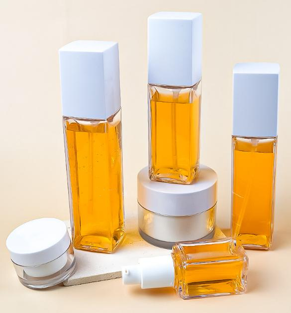 Luxury Cosmetic Packaging Set 30ml 60ml 2 oz Thick Wall PETG Toner Perfume Spray Oil Dropper Lotion Serum Pump Bottle Cream Jars