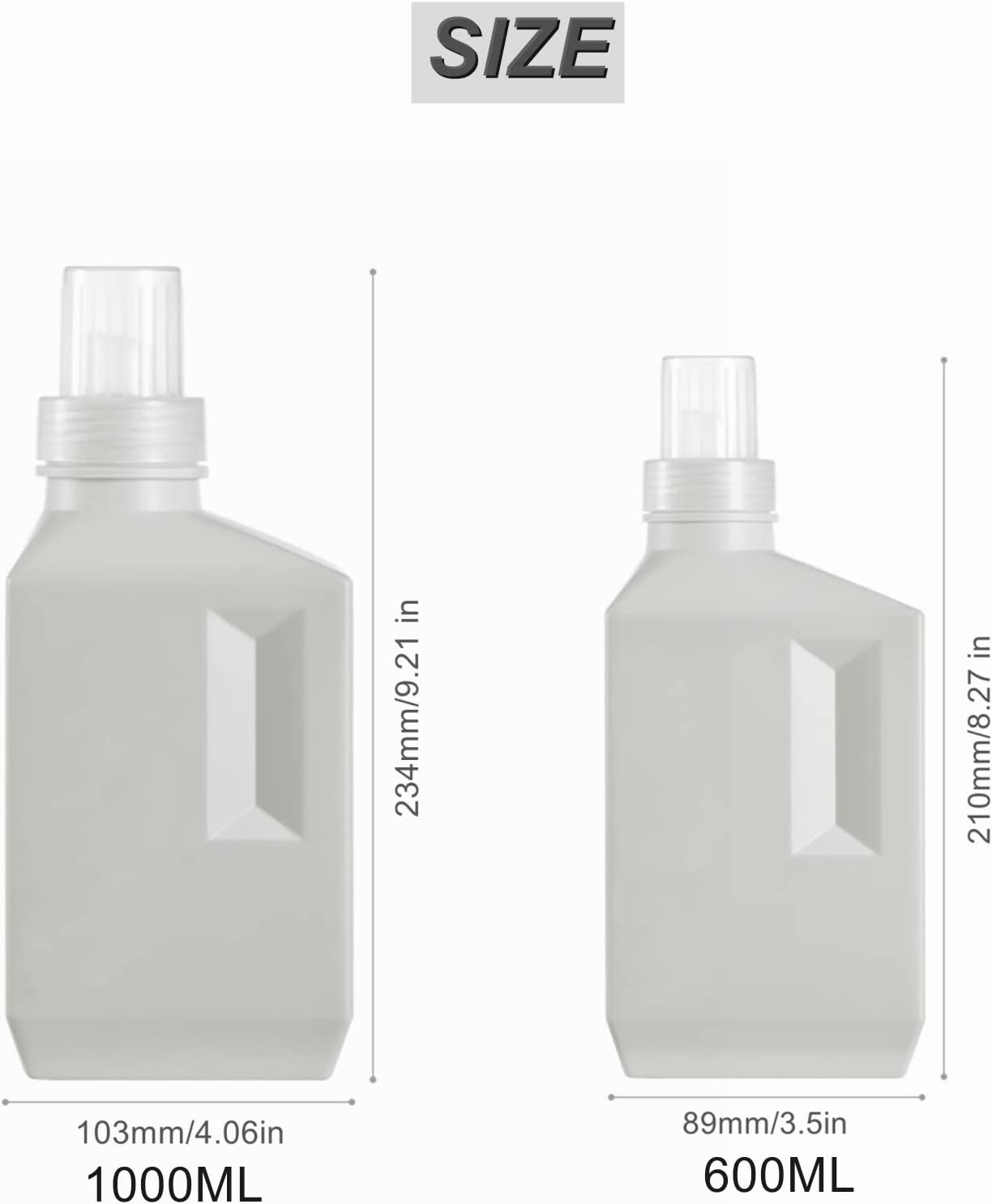 HDPE laundry detergent Fabric Softener container 1200ml Dispenser Bottle with Cap Pump 500 750ml 1000 2000 ml 1 2 L 34 67 oz