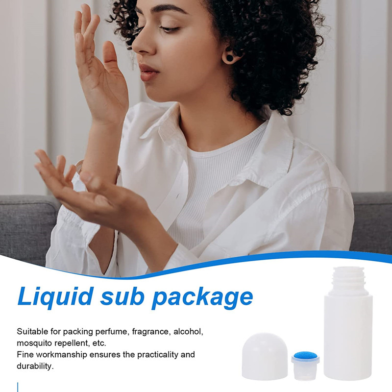 20ml 30ml 50ml 65ml 100ml Travel Refillable Sponge Head Applicator Plastic Empty Liquid Medicine Scalp Hair Care Liniment Bottle