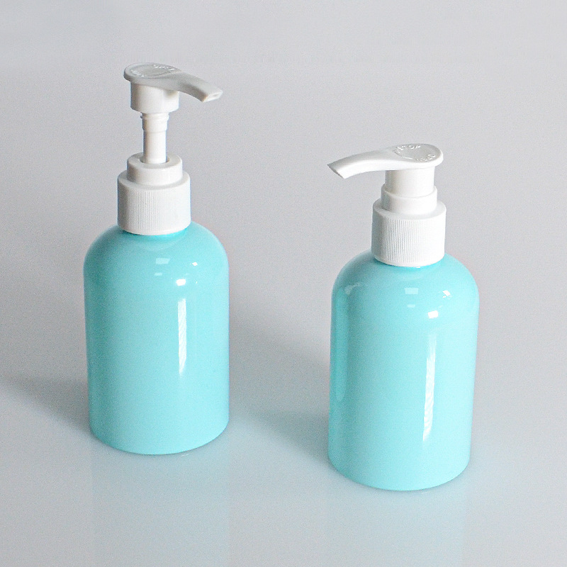 PET daily chemical wash plastic bottle 500ml Oblique shoulder shampoo shower gel bottle 300ml clear scrub lotion bottle