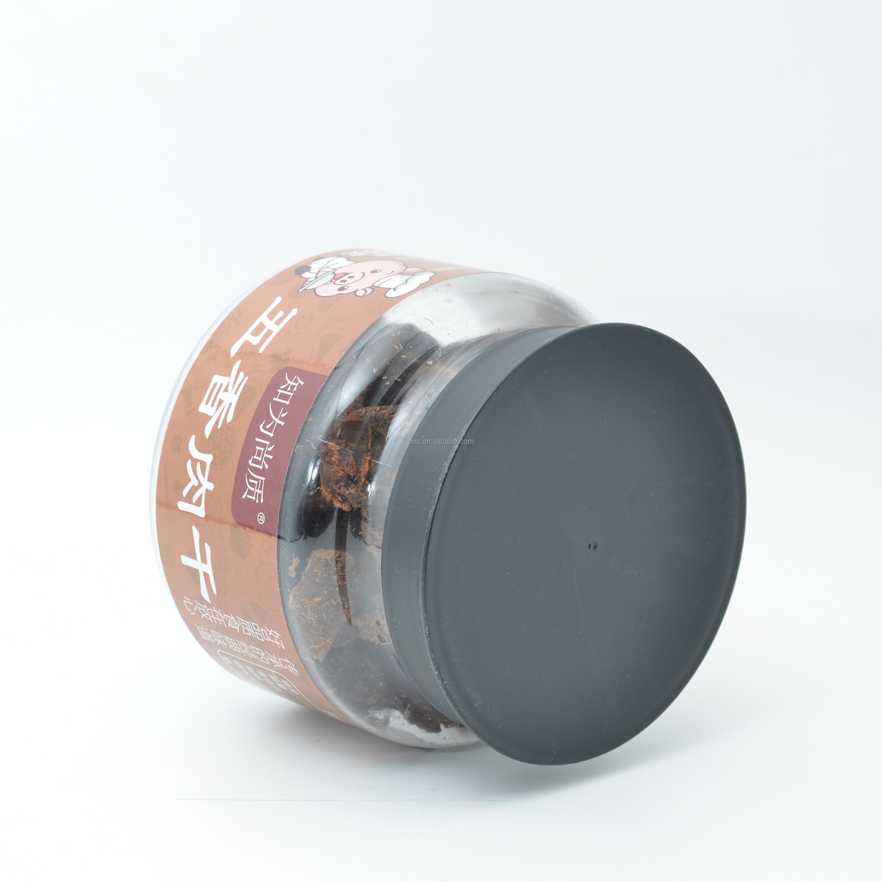 Food Grade 180ml 250ml 360ml PET Plastic Sauce Bottle Salad Hot Sauce Jam Peanut Butter Jars With Plastic Screw Cap