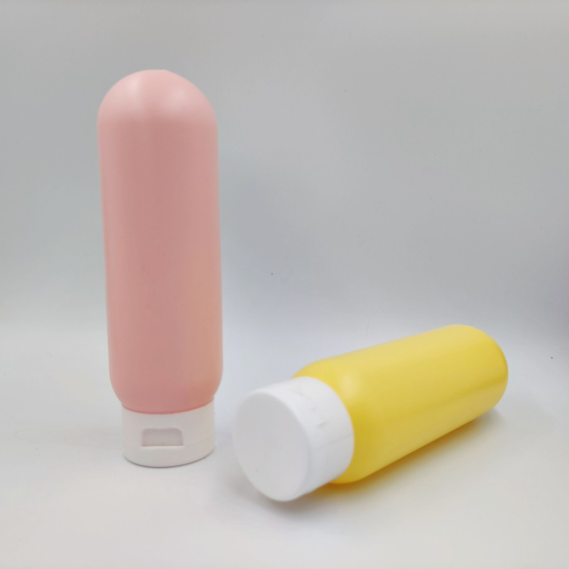 100ml Upside Down Inverted Soft Squeeze Tube Bottle Flip Top Cap Shampoo Body Wash Shower Gel Bottle travel toiletry bottles