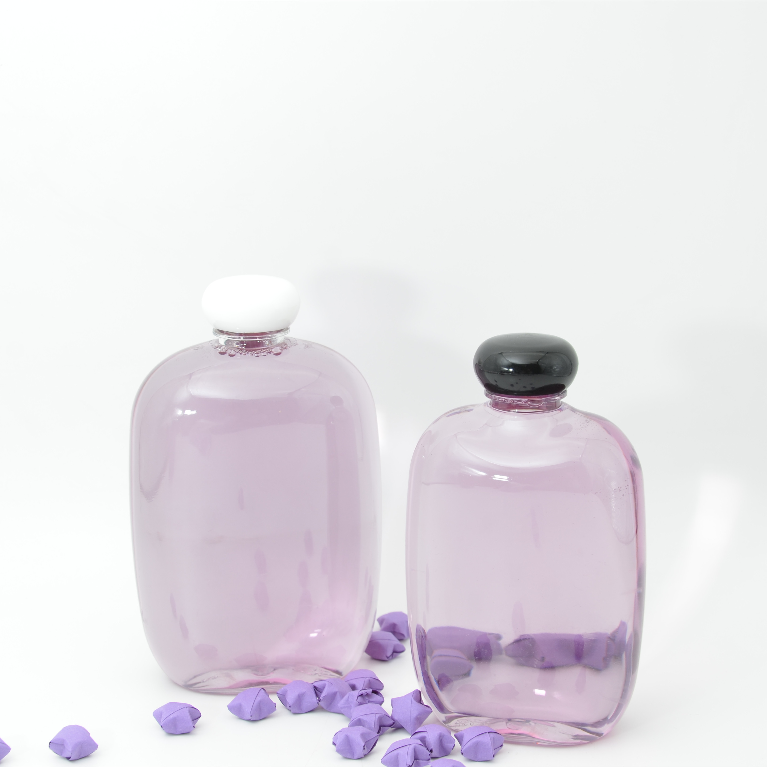 Transparent Refillable Whisky Vodka Liquor Water Cold Brew Coffee Empty Flat Flask Plastic Bottle