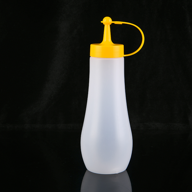 New 8oz 240ml 250ml 360ml 10oz 480ml 16oz Hot Sauce Bottle With Cap Home Kitchen Canteen Ketchup Soy Sauce Oil Dispenser Bottle