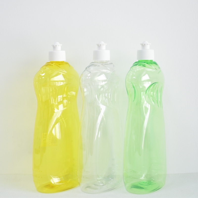 Plastic Liquid Dish Soap Bottle 10oz 300ml 500ml 16oz Clear Floor Cleaner Dishwashing Bottle Cleaner Kitchen Container Packaging
