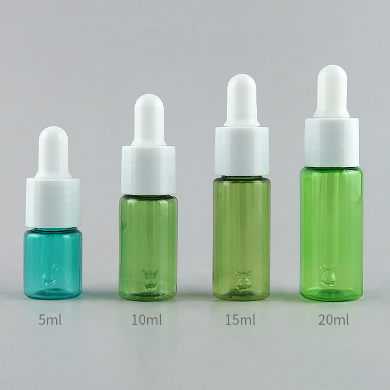 10ml 30ml 50ml PET PETG plastic dropper bottle cosmetic essential oil dropper for clear serum bottle with dropper oil bottle