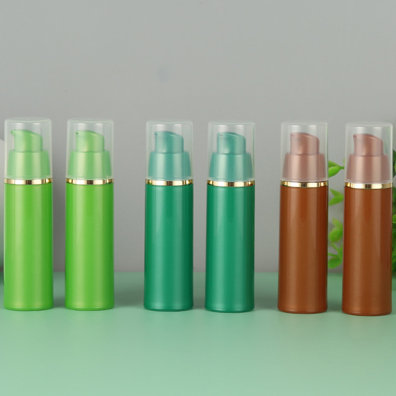 Customize 30ml 50ml 60ml Frosted Face Oil Serum Bottle Packaging Plastic Pump Bottle Clear Cosmetic Serum Oil Dropper Bottle