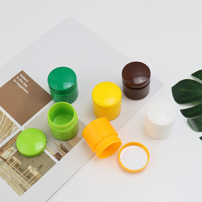 New Arrival 15g 20g 30g Plastic Jar for Cream Skin Care Cosmetic Packaging Container PP PET  PE Customize Color Lotion Cream Jar