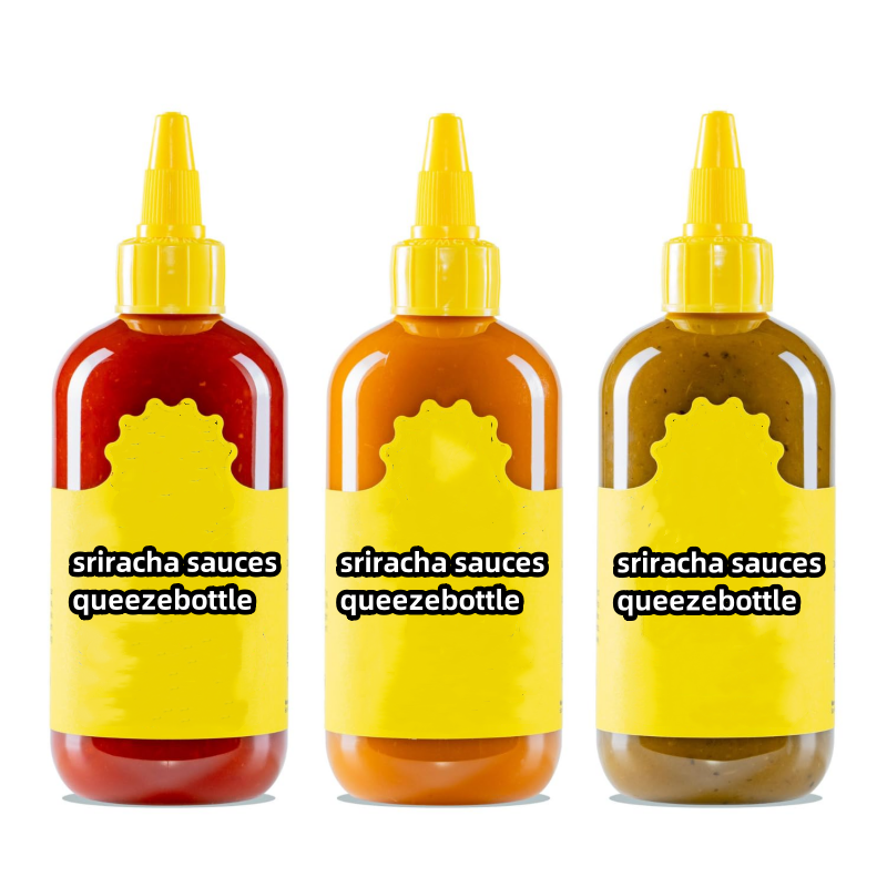 5oz food grade hot sauce squeeze shiracha plastic bottle 500ml olive oil bottle dispenser twist cap bottle