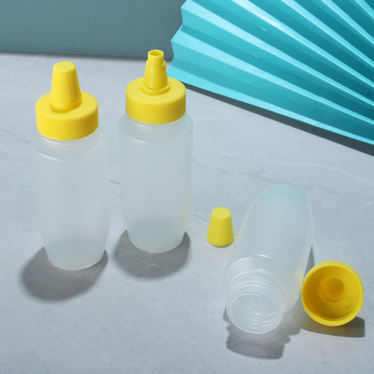 Food Grade Honey Bottle 6oz 180ml 250g Sauce Dispenser Bottle Olive Oil Ketchup Vinegar Syrup Liquid Medicine PP Hot Fill Bottle
