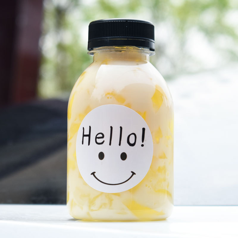 Wholesale heytea 250ml 350ml 8oz 12oz Plastic PET Juice Beverages Bottels Milk Tea Boba Bubble Cups Drink Containers with Caps