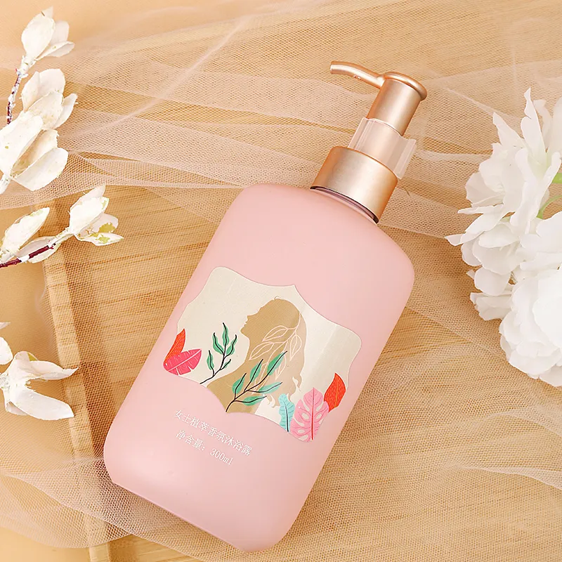 300ml 350ml 450ml 16oz Luxury Soft Rubber Touch Squeeze Bottles for Hand Wash Body Lotion and Body Wash Shampoo Soap Shower Gel