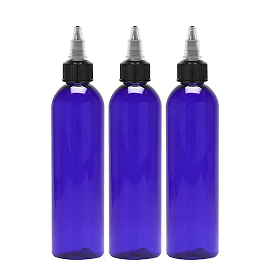 Custom Printed Hair Growth Oil Dispenser Applicator Bottle 4oz 8oz 16oz 60ml 100ml Cosmo Hair Oil Bottles with Custom Label